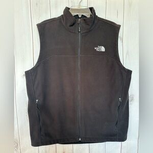 The North Face Men’s Black Full-Zip Fleece Vest - Size Large